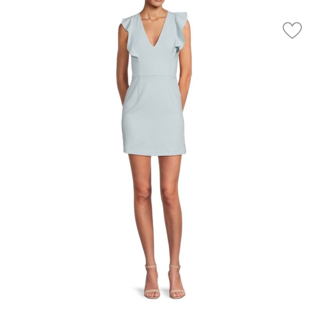 FRENCH CONNECTION Flutter-Sleeve Mini Dress